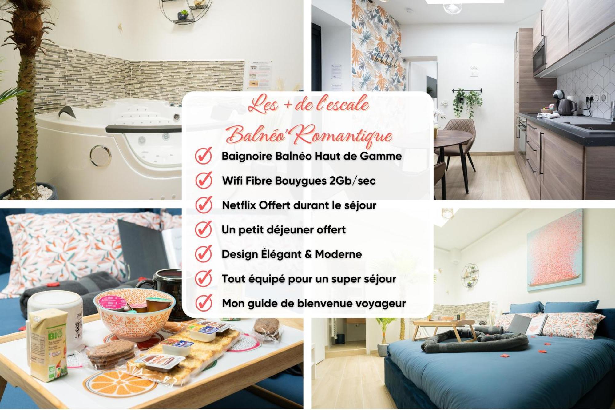 L'Escale Balneo'Romantique - Loveroom - Jacuzzi & Petit Dejeuner 马恩河畔维列 外观 照片
