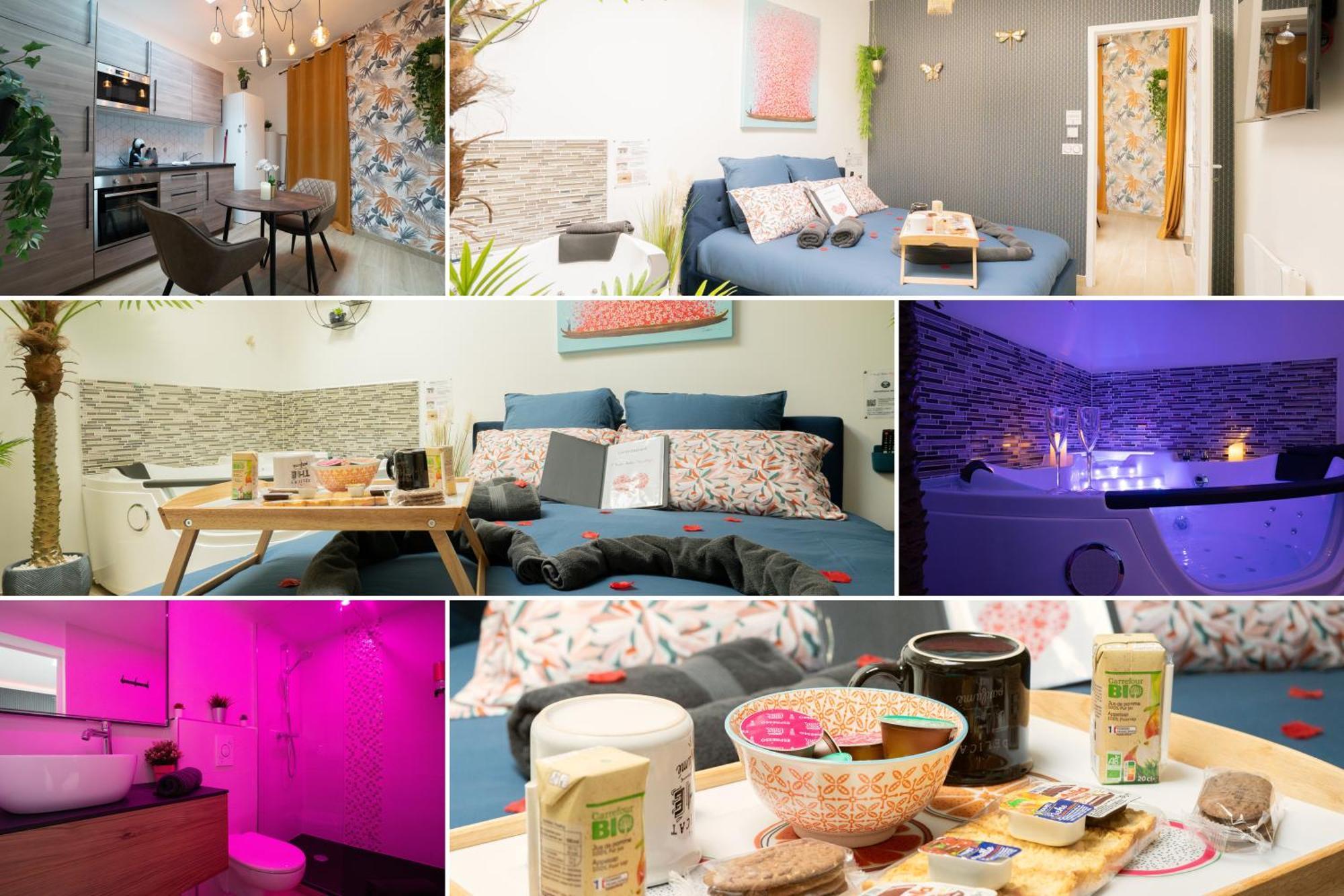 L'Escale Balneo'Romantique - Loveroom - Jacuzzi & Petit Dejeuner 马恩河畔维列 外观 照片